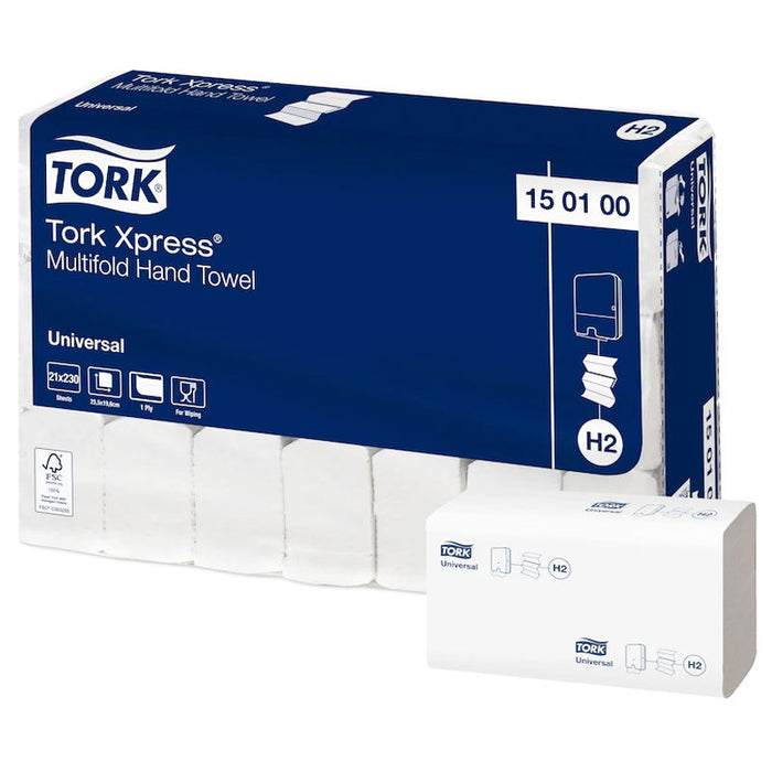 Tork Xpress® H2 Multifold-Handtücher Universal 1-lagig