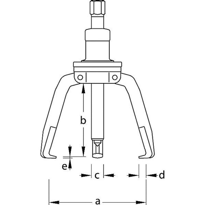GEDORE Abzieher TWIST+PULL 3-armig mit Dreharretierung 30x130 mm