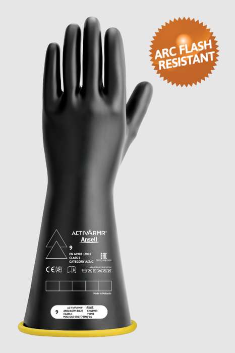 ActivArmr Bi-Color Elektrisch isolierende Handschuhe Klasse 1 - RIG114YBSC