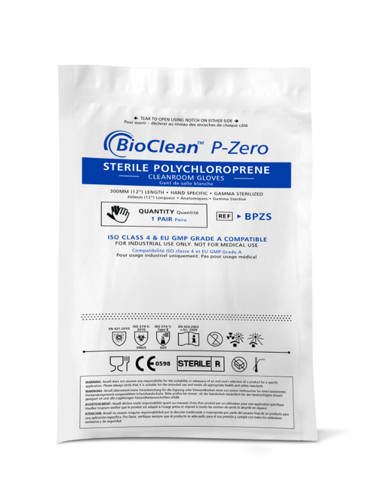 BioClean™ P-Zero BPZS Sterile Polychloropren-Handschuhe