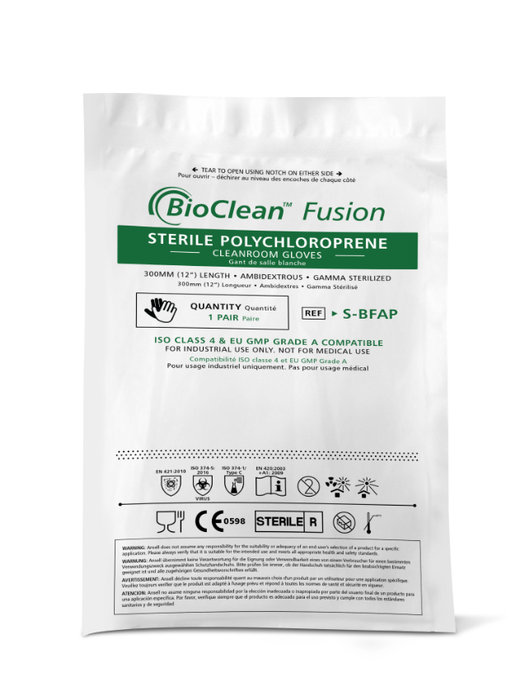 BioClean™ Fusion S-BFAP Sterile Polychloropren-Handschuhe