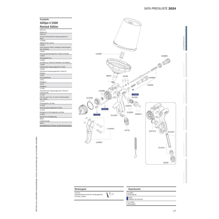 SATAjet X 5500 RP Klarlack Edition 1,3cc
