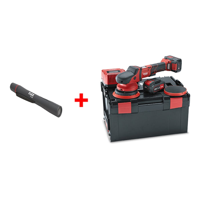 FLEX Akku- Exzenterpolierer freilaufend XFE 15 150 18.0-EC/5.0 P-Set