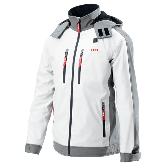FLEX Akku- Heizjacke Softshell XS TJ White 10.8/18.0 WOMEN