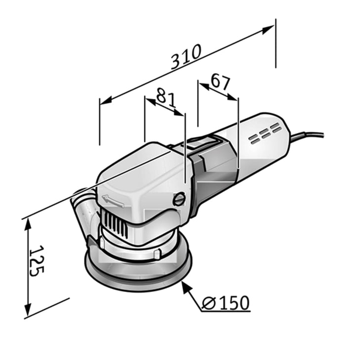 FLEX Exzenterschleifer X 1107 VE 230/CEE
