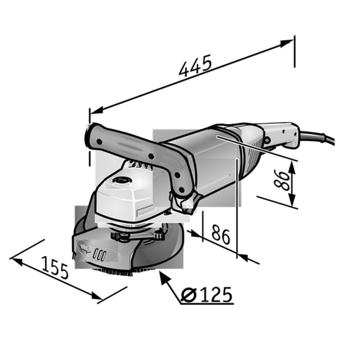 FLEX Sanierungsschleifer LD 18-7 125 R, Kit TH-Jet