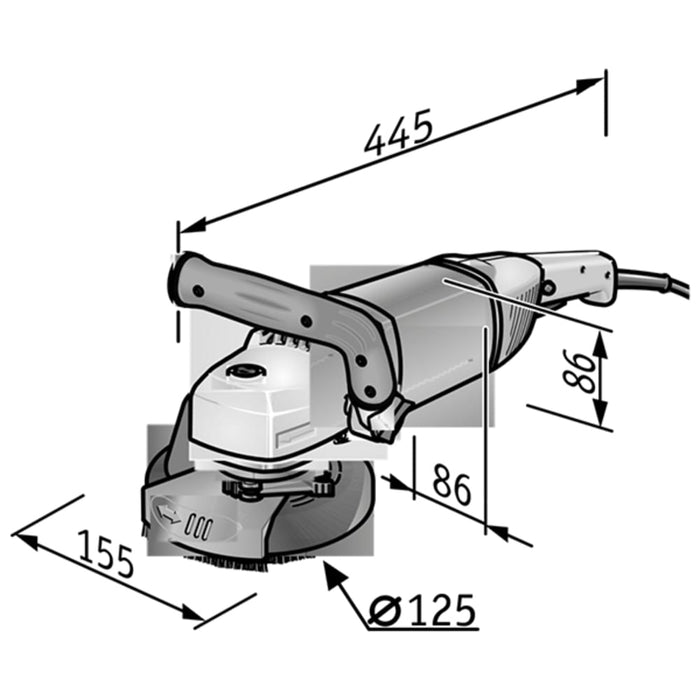 FLEX Sanierungsschleifer LD 18-7 125 R, Kit E-Jet