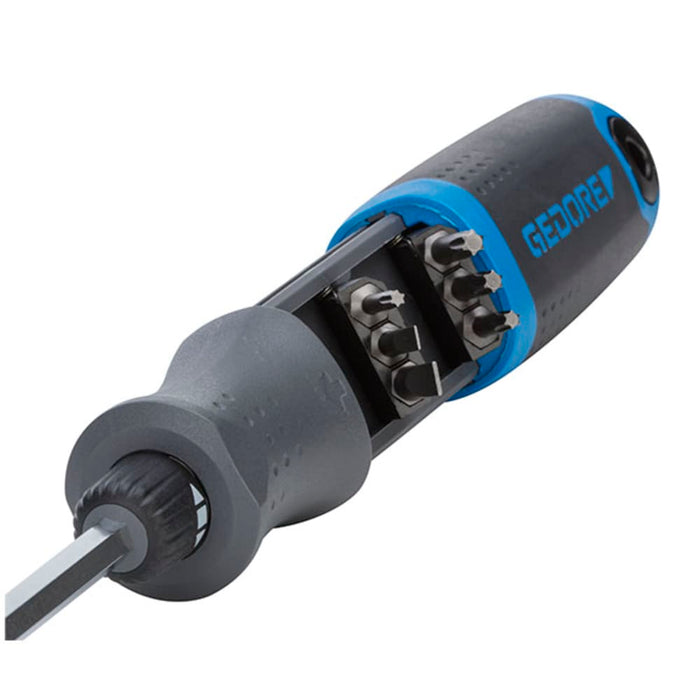 GEDORE Magazin-Schraubendreher m.Knarr