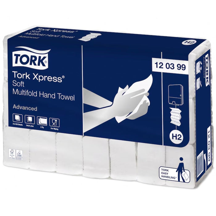 Tork Xpress® Multifold Handtücher weiss, 2-lagig 2856 Tücher