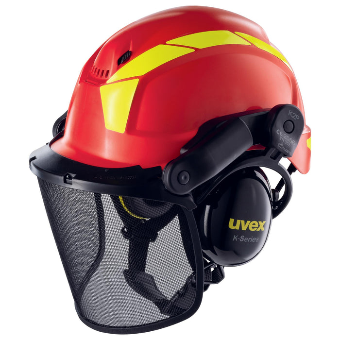 uvex pheos forestry Schutzhelm rot