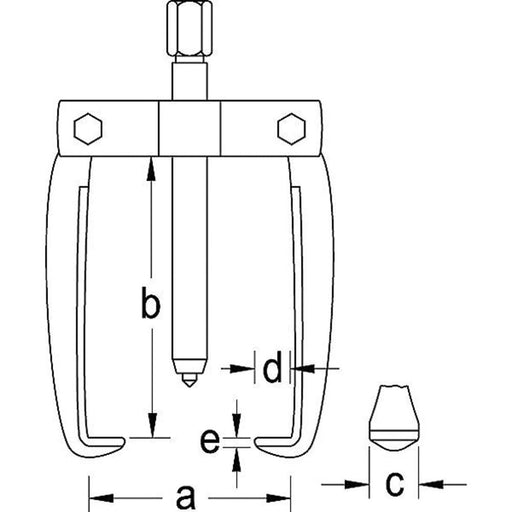 GEDORE Abzieher 2-armig 200x200 mm - BIV