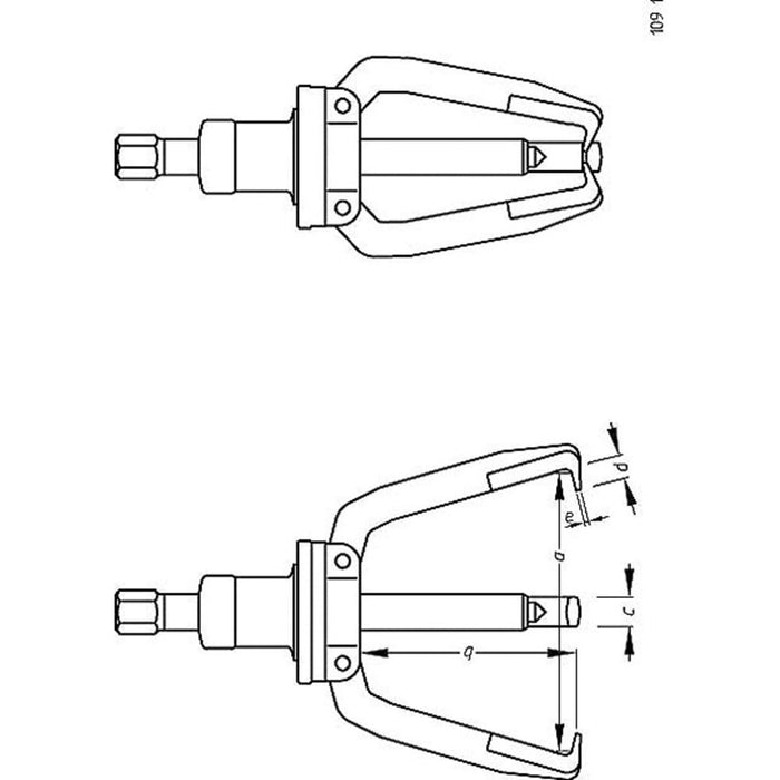 GEDORE Abzieher TWIST+PULL 3-armig mit Dreharretierung 30x130 mm