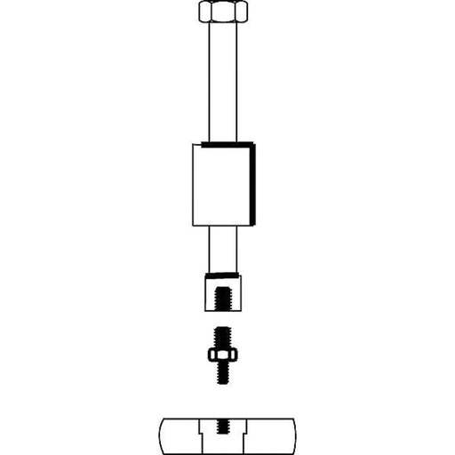 GEDORE Gewindeadapter-Satz für 1-Loch-Anwendungen, M14x1,5 - BIV