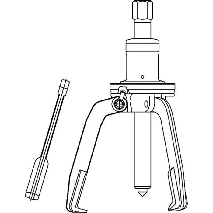 GEDORE Abzieher TWIST+PULL 3-armig mit Dreharretierung 80x250 mm