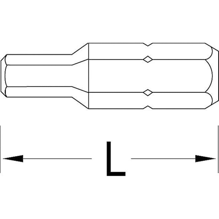 GEDORE Schraubendreherbit 1/4", Vorteilspack 10-tlg, Innen-6-kant 8 mm