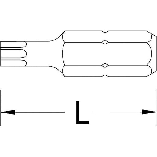 GEDORE Schraubendreherbit 1/4", Vorteilspack 10-tlg, Innen-TORX T10 - BIV