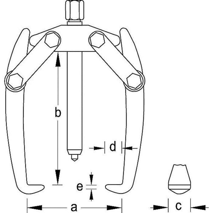 GEDORE Abzieher 2-armig 180x200 mm
