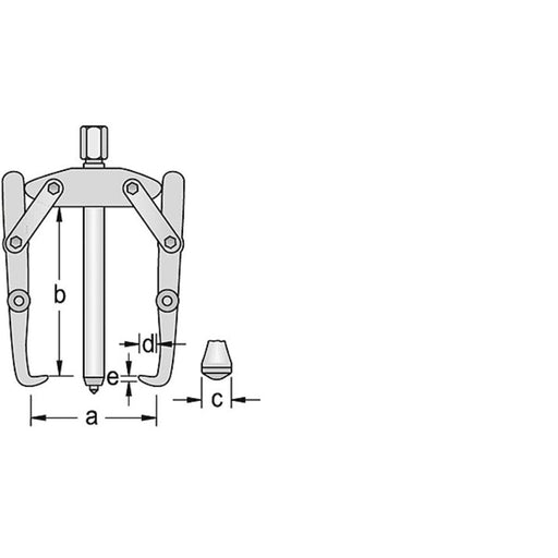 GEDORE Abzieher 2-armig 130x140 mm - BIV