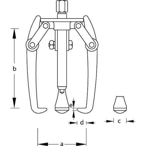 GEDORE Abzieher 2-armig 300x300 mm - BIV