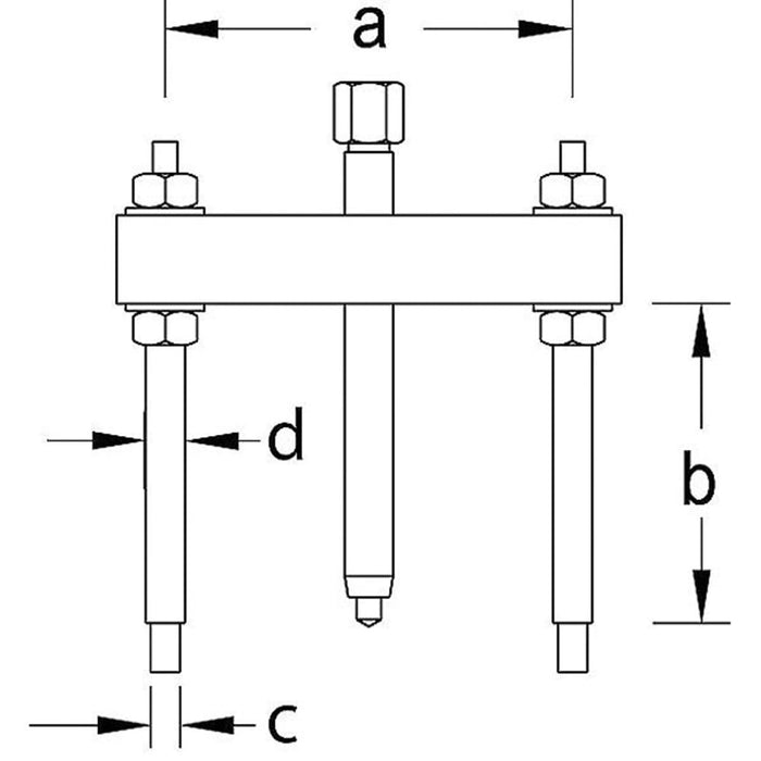 GEDORE Abziehvorrichtung 140-440 mm