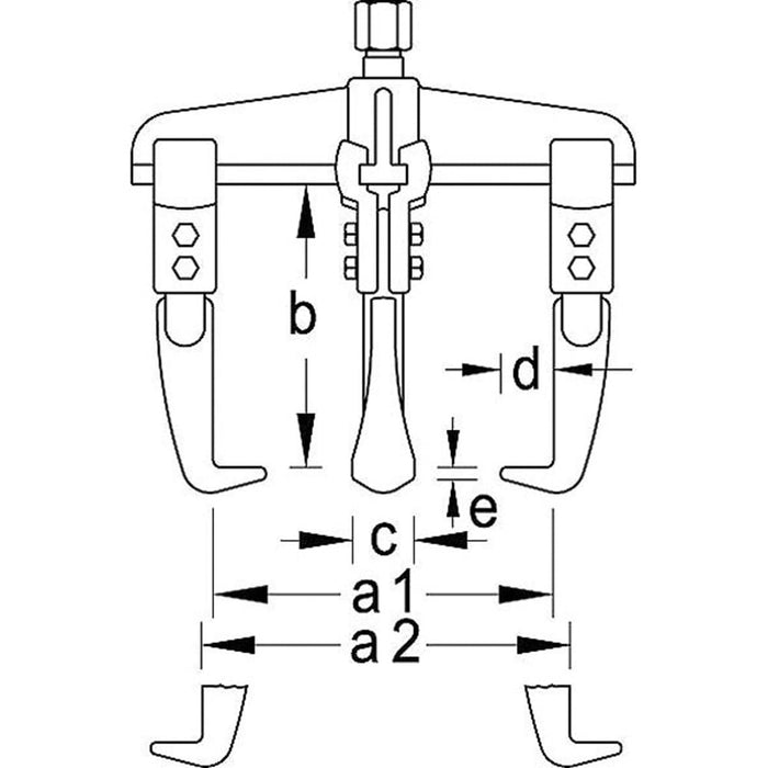GEDORE Universal-Abzieher 3-armig 250x200 mm