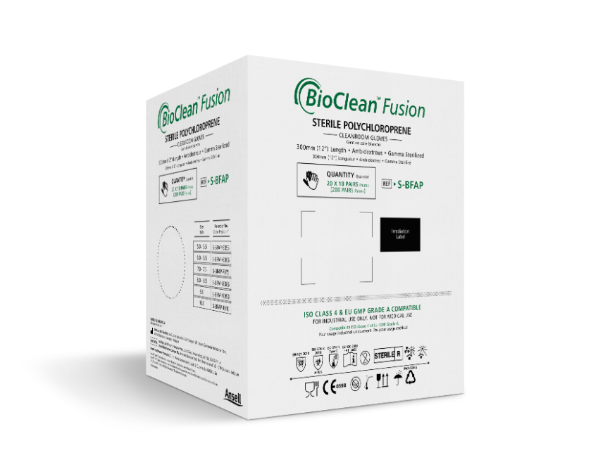 BioClean™ Fusion S-BFAP Sterile Polychloropren-Handschuhe
