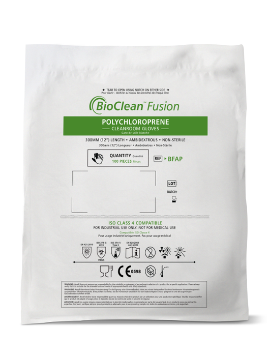 BioClean™ Fusion BFAP Unsterile Polychloropren-Handschuhe