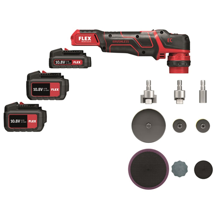 FLEX Akku-Exzenter-Polierer Set PXE 80 10.8-EC/2.5 Set