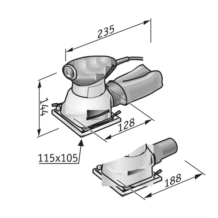 FLEX Schwingschleifer MS 713 230/CEE
