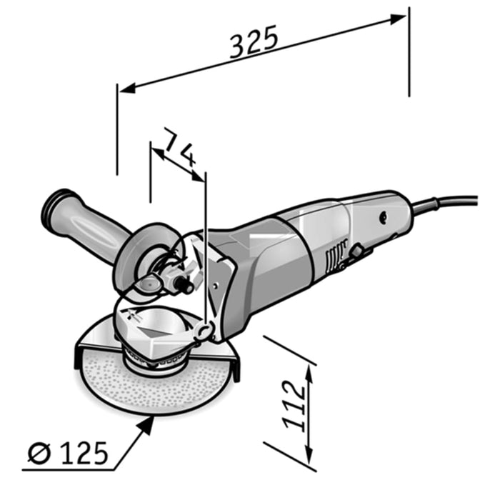 FLEX Winkelschleifer L 3406 VRG 230/CEE Fixtec