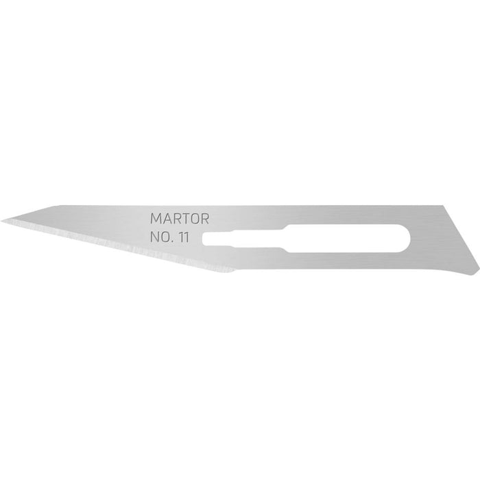 MARTOR SKALPELLKLINGE 11 Spezialschliff Cuttermesser-Ersatzklinge 66 mm Stahl 10 St.