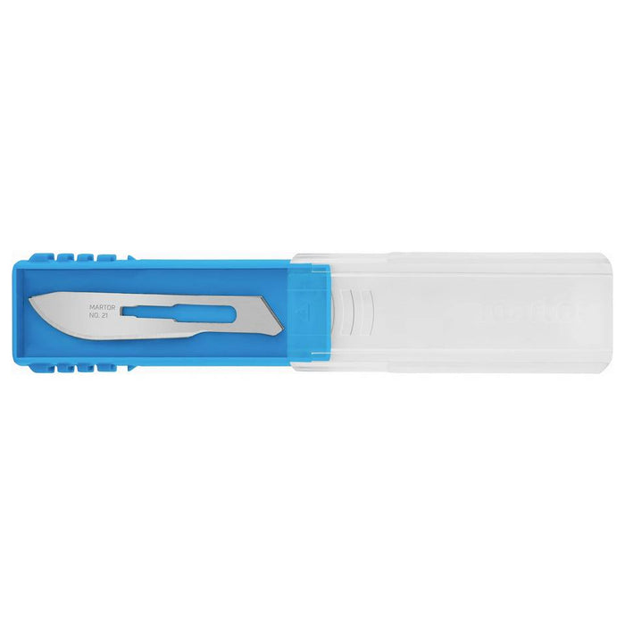 MARTOR SKALPELLKLINGE 21 Spezialschliff Skalpellklingen 66 mm Stahl 10 St.