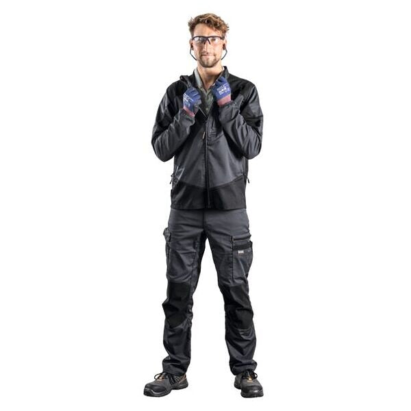 Bundjacke Service, grau / schwarz, Unisex-Größe: 3XL