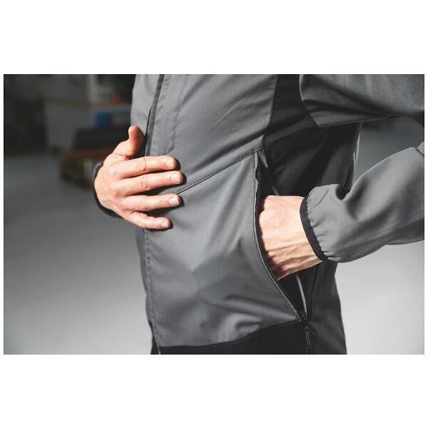 Bundjacke Service, grau / schwarz, Unisex-Größe: 3XL