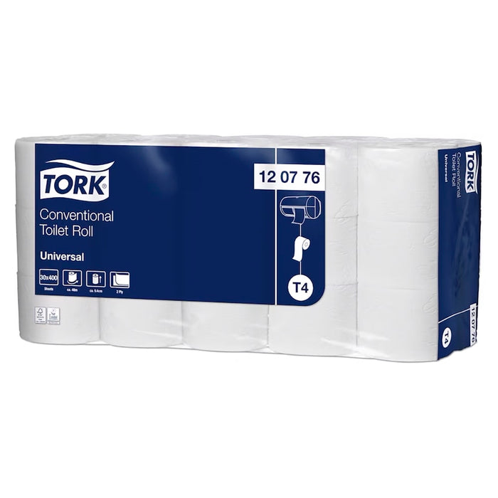 Tork Kleinrollen Toilettenpapier 2-Lagig 30 Rollen