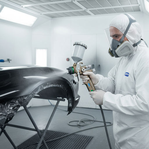 SATAjet X 5500 B HVLP Digital in use