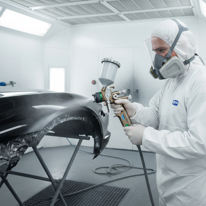 SATAjet X 5500 B HVLP Digital in use